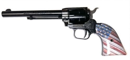 Rough Rider .22 LR 6-1/2" Wooden Flag Grip Revolver