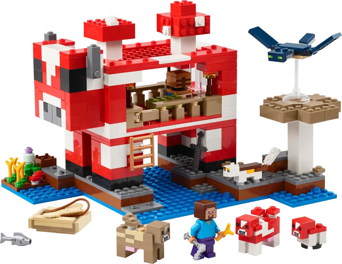 モレゾウ LEGO Minecraft The Mooshroom House Playset