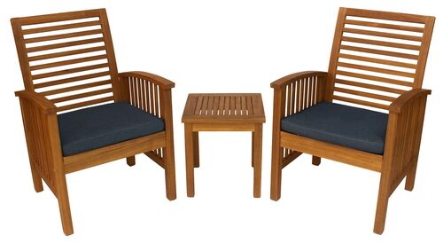 3 Piece Conversation Set with Cushions