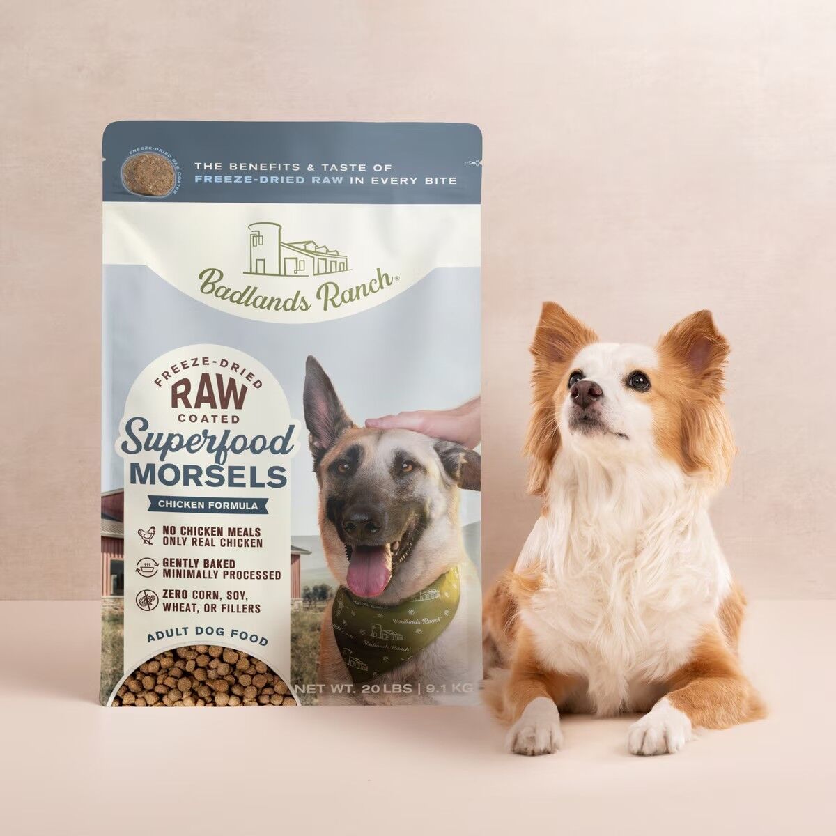 Badlands Ranch Superfood Morsels Chicken Formula Coated Freeze