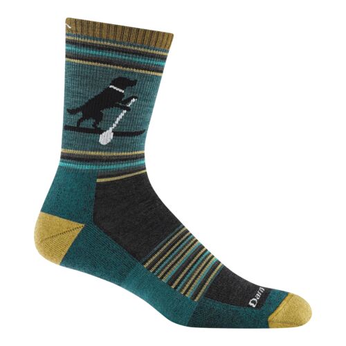 Men's Willoughby Micro Crew Lightweight Hiking Socks in Dog Pond