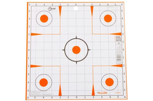 Allen EZ Aim 12" Square Sight-In Grid Paper Shooting Targets - 13-Pack