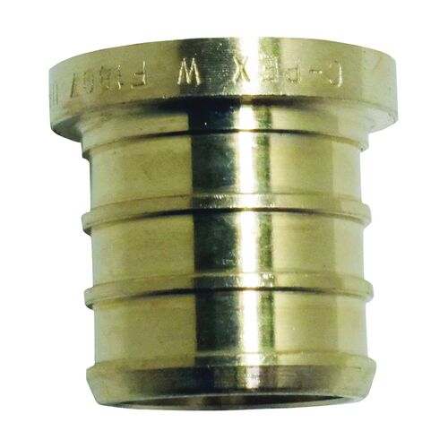 3/4" Brass PEX-B Barb Plug