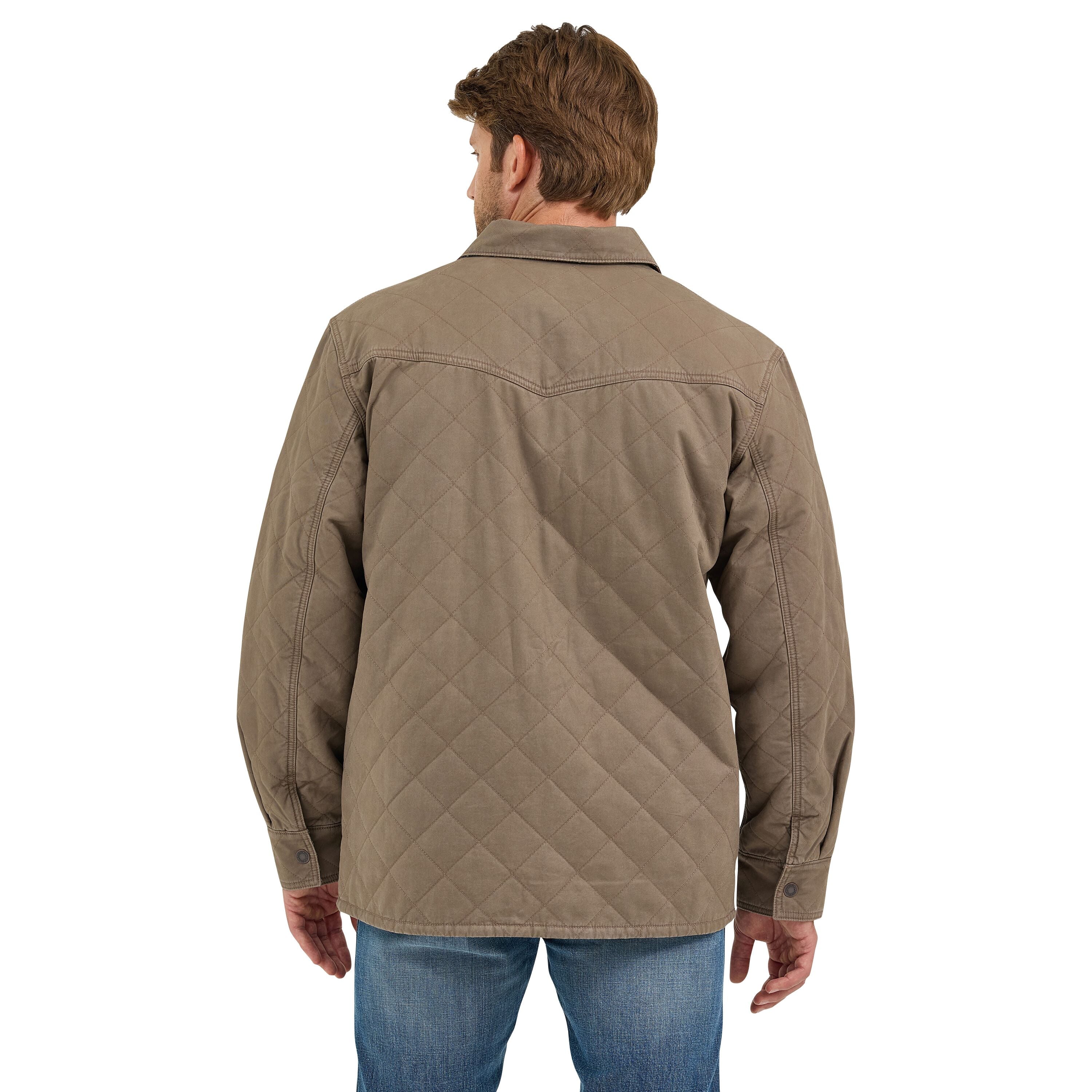 Men's Reversible Quilted Shirt Jacket
