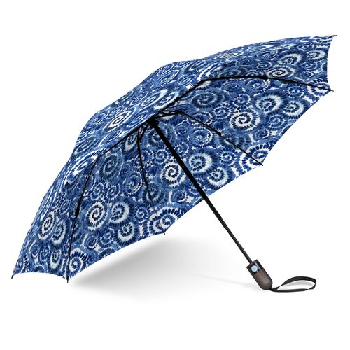 Unbelievabrella Reverse Printed Compact 47" Arc Umbrella In Pacifica