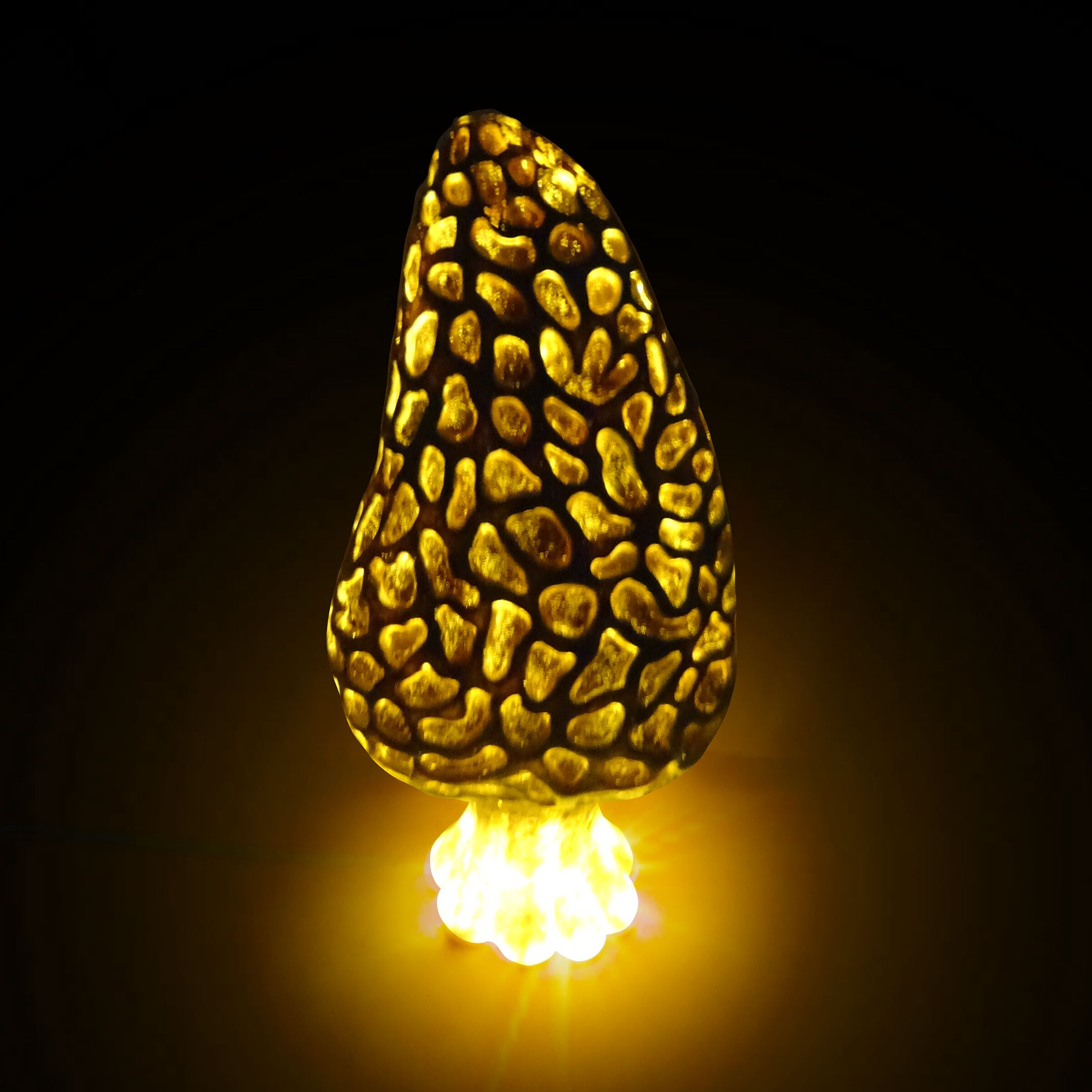 Alpine Corporation 23'' Tan Morel Mushroom with Lights