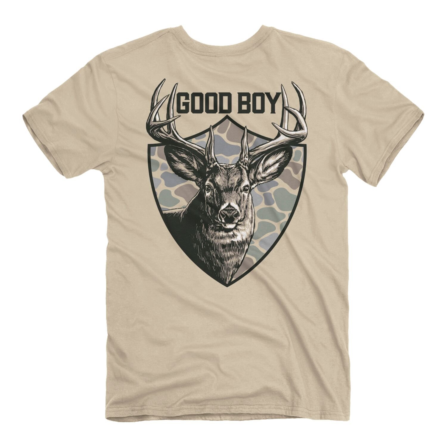 Men's Good Boy Camo Whitetail Short Sleeve Graphic T-Shirt