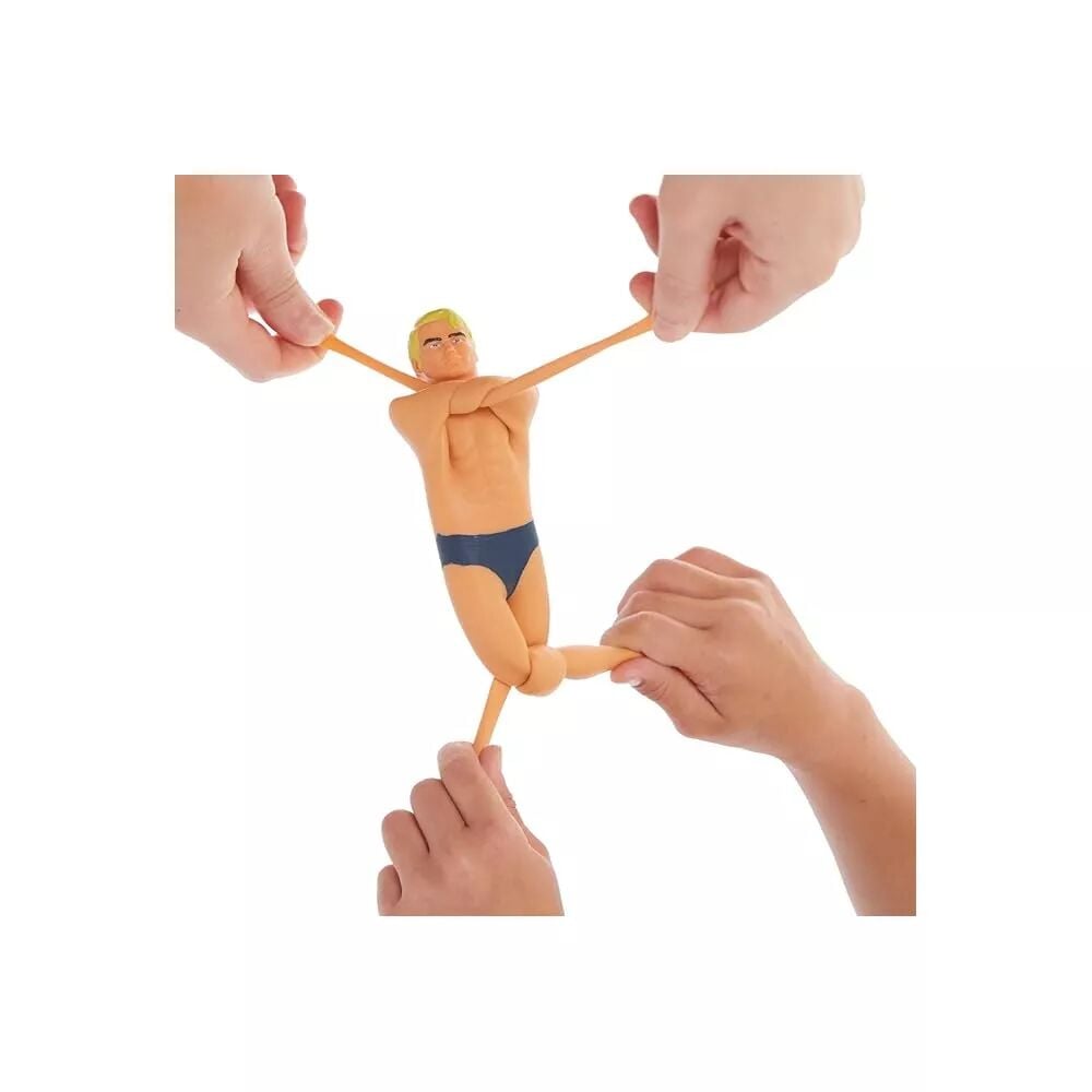 Basic Fun Stretch Armstrong Retro Figure - Large (25 cm) - Stretchy Action Figure in Classic Design - for Children & Fans