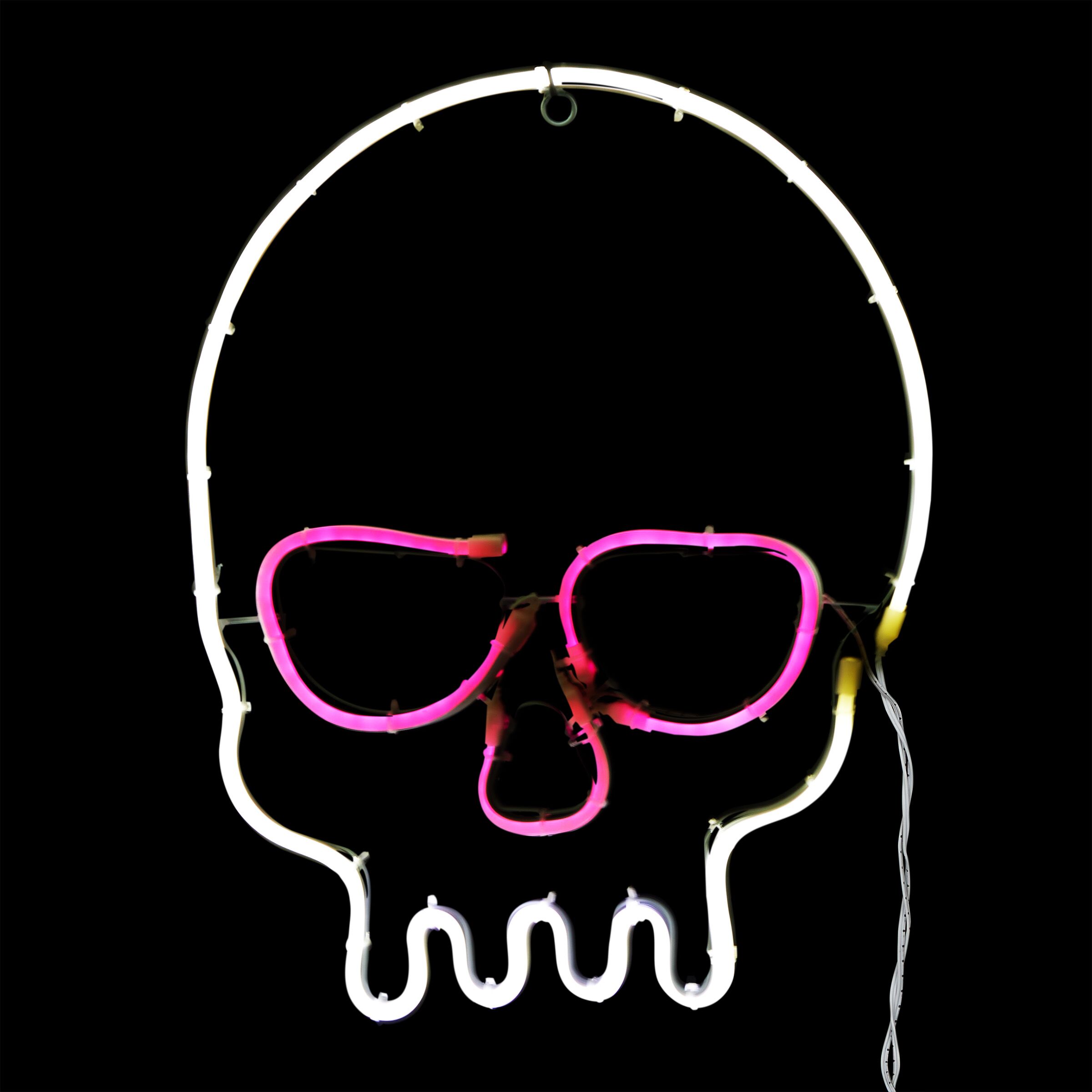 Alpine Corporation Skull Neon Light Window Decor