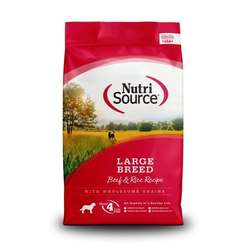 Large Breed Beef & Rice Recipe Dry Dog Food - 26 Lb