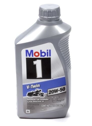 V-Twin 20W-50 Synthetic Motorcycle Oil - 1 Quart