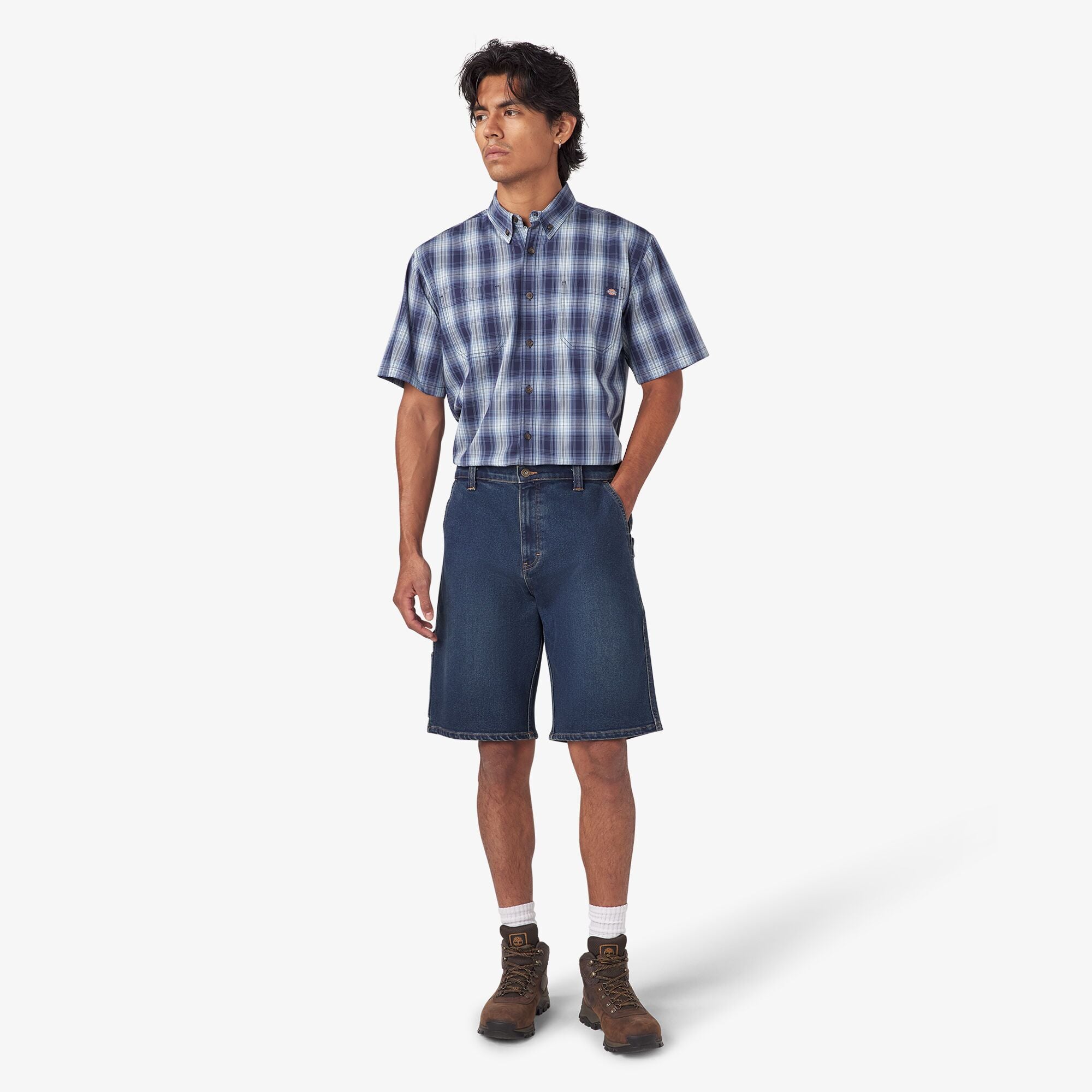 Mens 11" Denim Utility Shorts