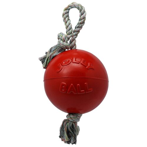 6" Romp-N-Roll Ball Dog Toy in Red