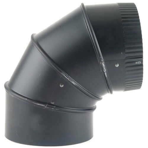 8" Black Adjustable Elbow