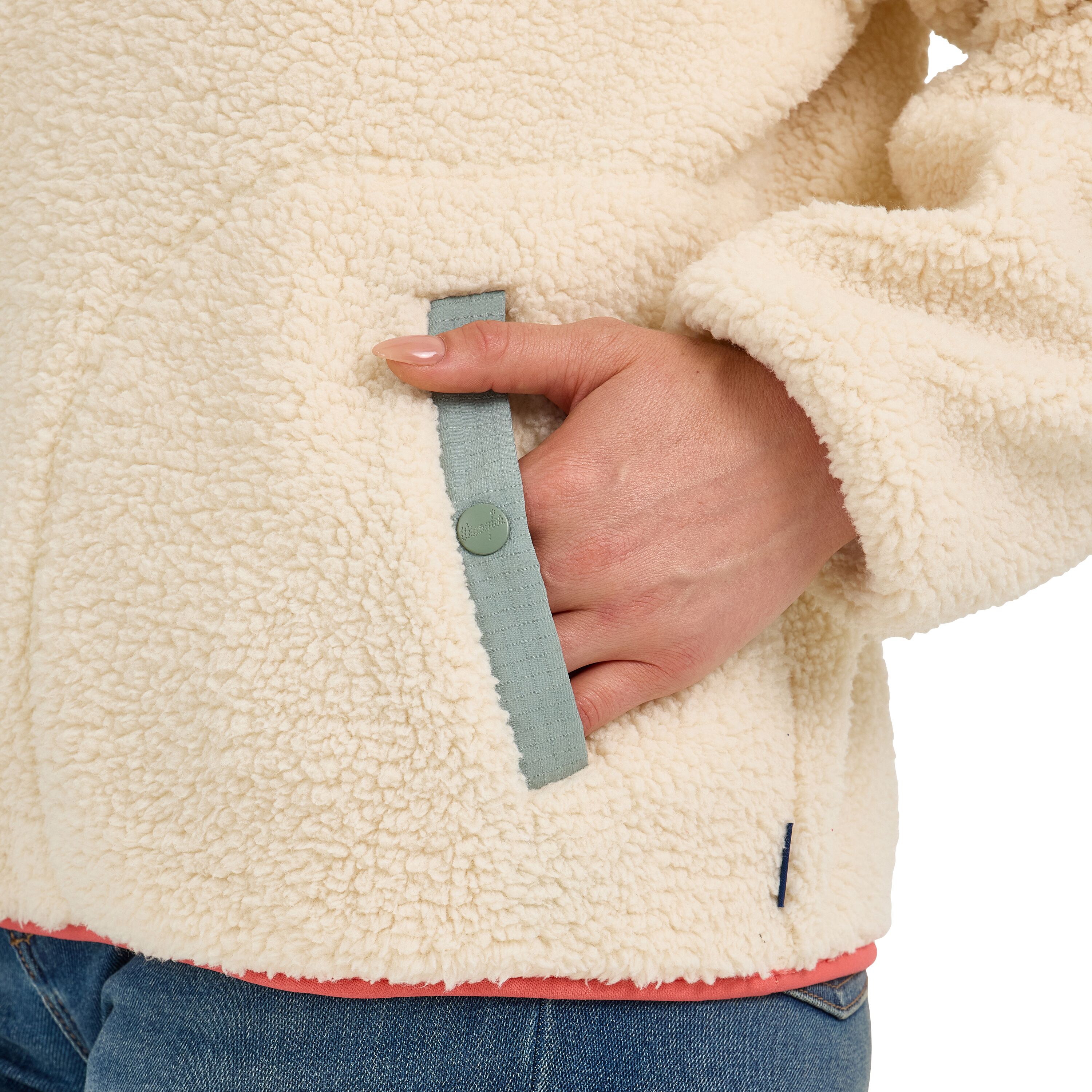 Women's Retro Half-Snap Sherpa Pullover