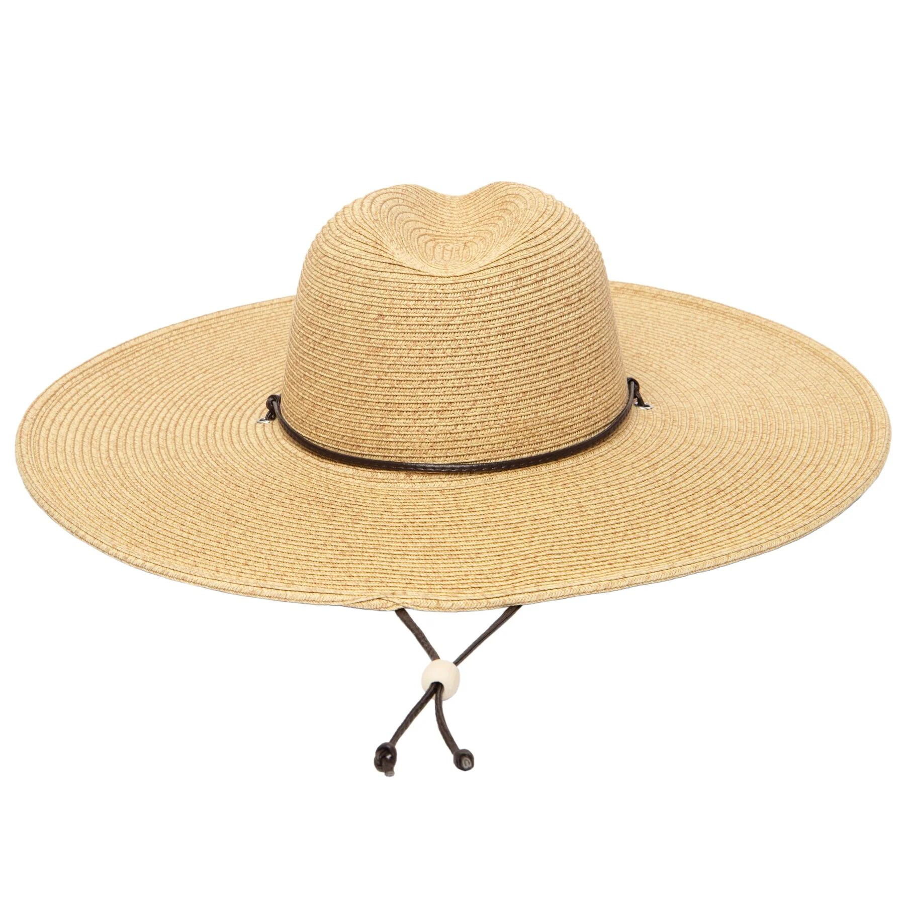 Wide Brim Sun Hat Paper Straw Split Back San‎ Diego Hat Company Tan O/S San Diego Hat Company Unisex Ultrabraid Sun Hat, Large Brim  main image 4