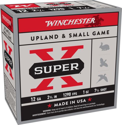 Super-X Upland & Small Game 12 Gauge 2.75" #7.5 Shotshells - 25 Rounds