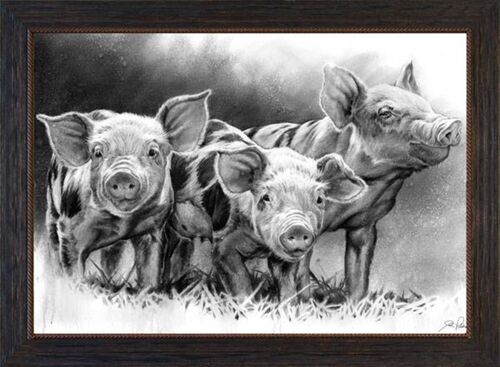 Pig Tales Wall Art - 7" x 10"