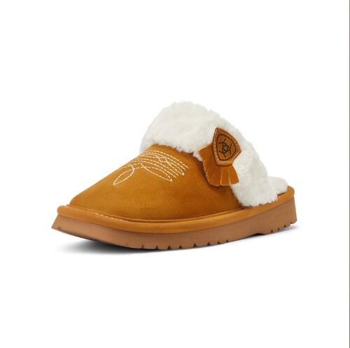 Women's Jackie Square Toe Slippers in Chestnut - Assorted Sizes