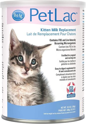 PetLac Kitten Milk Replacement Powder for Kittens - 10.5 oz can