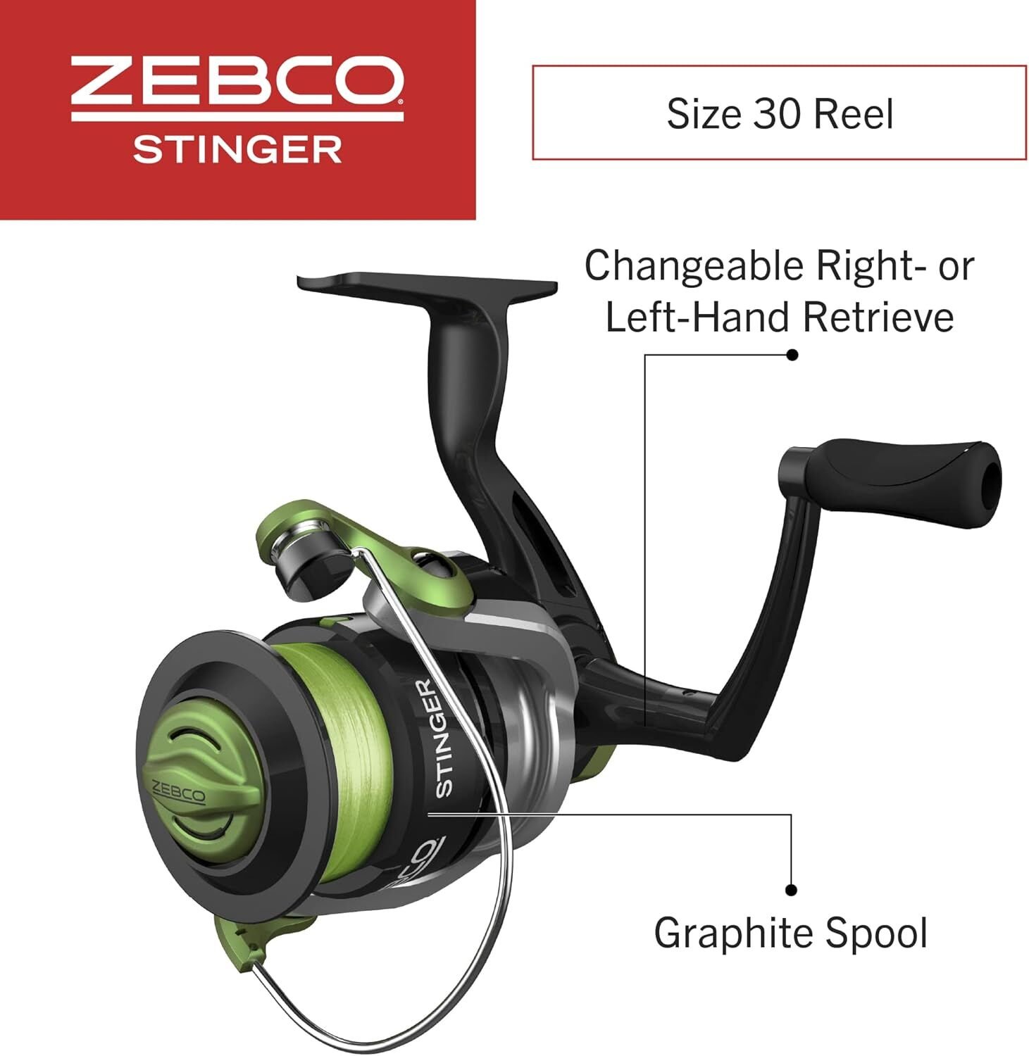 「PRO Stinger」 Zebco Zebco Stinger Spinning Reel - SZ 30