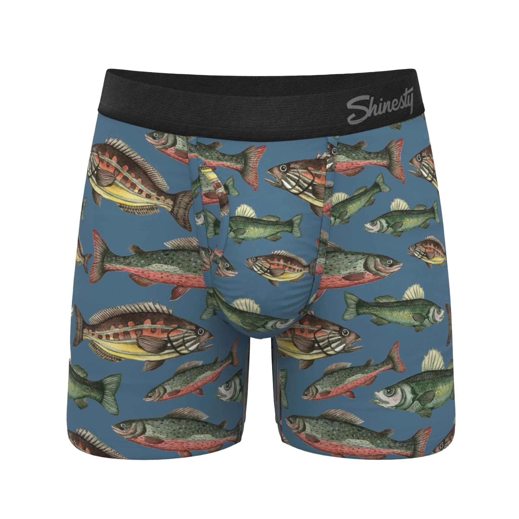 Men's The Catch of the Day Ball Hammock Pouch Underwear with Fly
