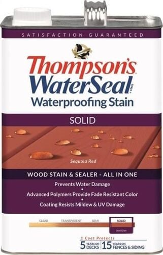 Sequoia Red Solid Waterproofing Stain - 1 Gallon