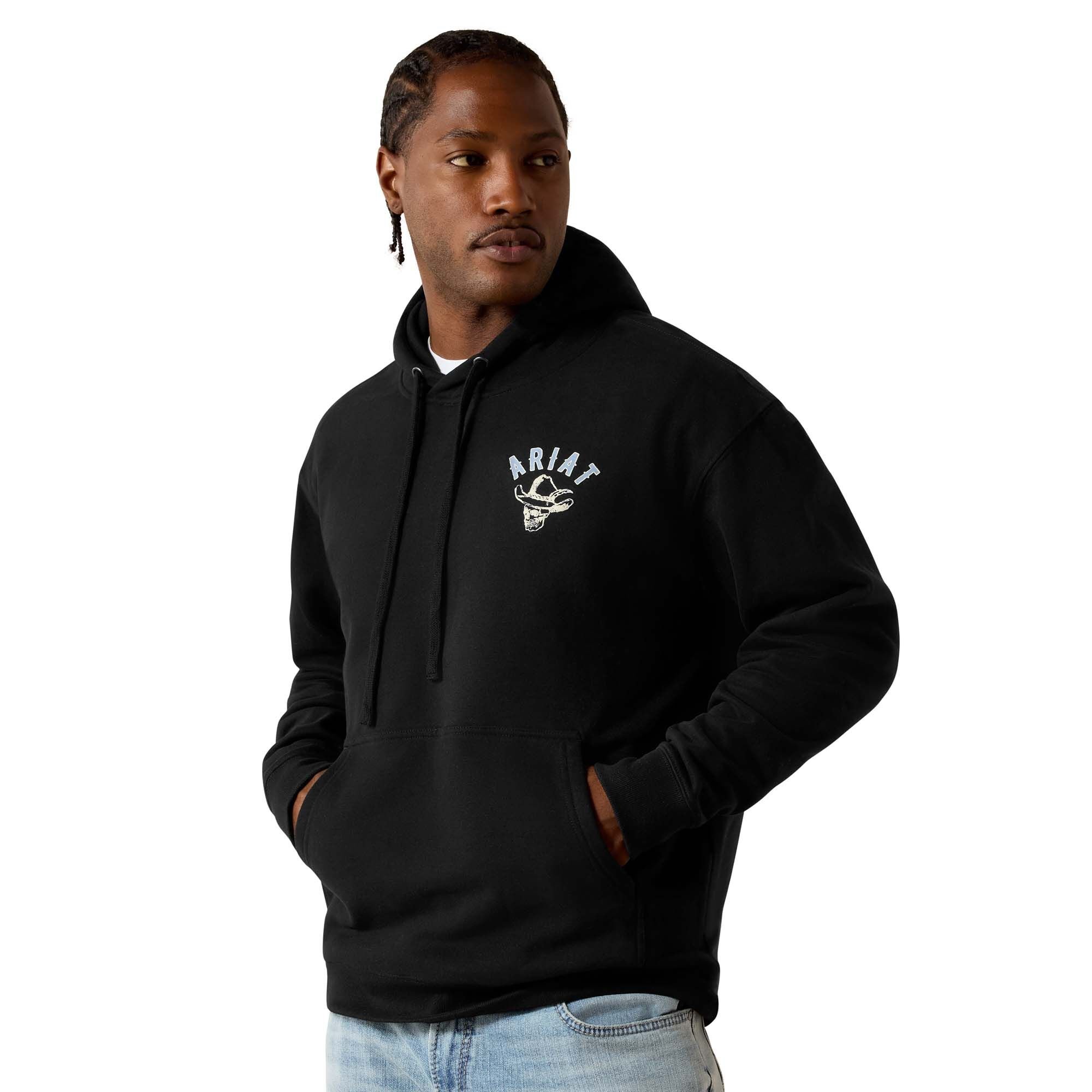 Men's Stitched Skull Hoodie