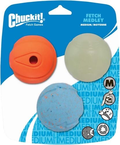 3-Pack Fetch Medley Balls - Medium