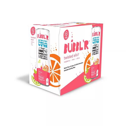 Twisted Elix'r Antioxidant Sparkling Water in Assorted Flavors - 6-Pack/12 oz Cans