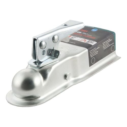 1-7/8" Straight-Tongue Coupler With Posi-Lock (2-1/2" Channel, 2,000 Lb, Zinc)