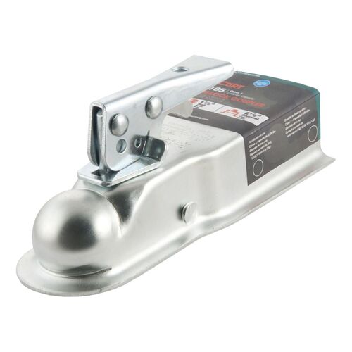 1-7/8" Straight-Tongue Coupler With Posi-Lock (2-1/2" Channel, 2,000 Lb, Zinc)