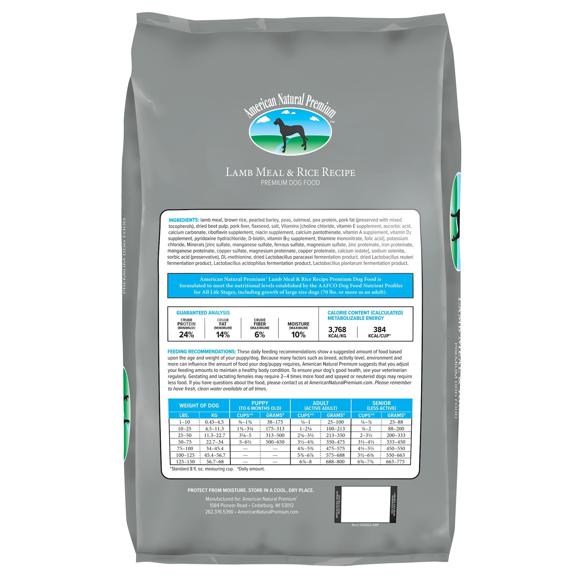 Lamb Meal & Rice Recipe Premium Dog Food