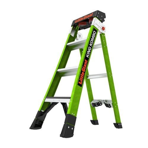 4' King Kombo 3-in-1 Combination Fiberglass Ladder