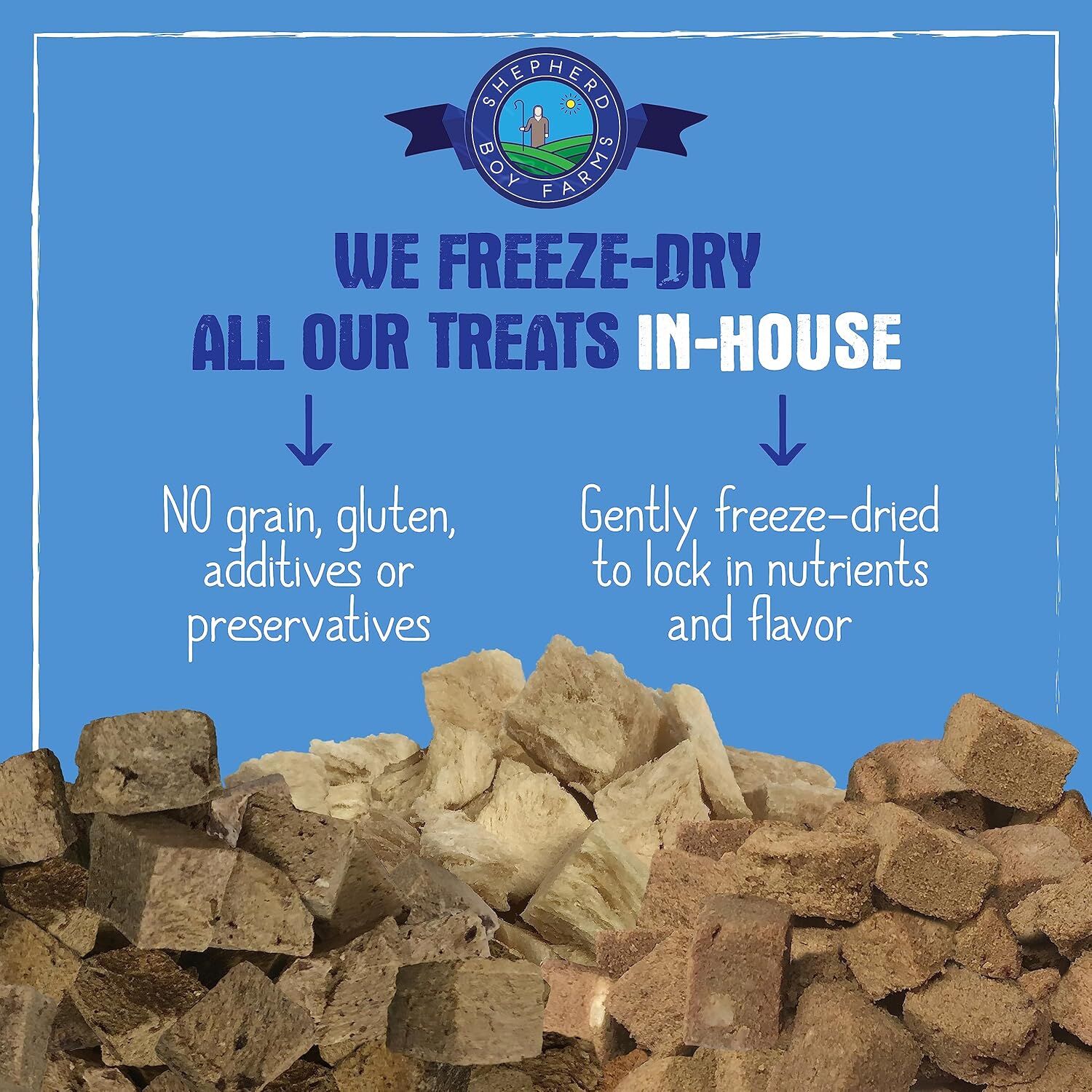 Raw Goat Cheese Freeze-Dried Dog Treats