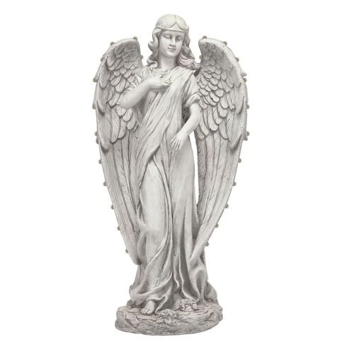 Solar Angel Statue with Warm White LED
