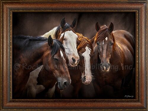 Board Meeting Horses Wall Art - 7" x 10"
