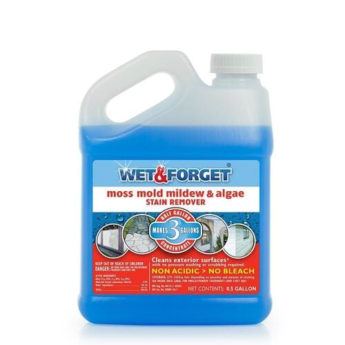 Moss Mold Mildew and Algae Stain Remover - 1/2 Gallon