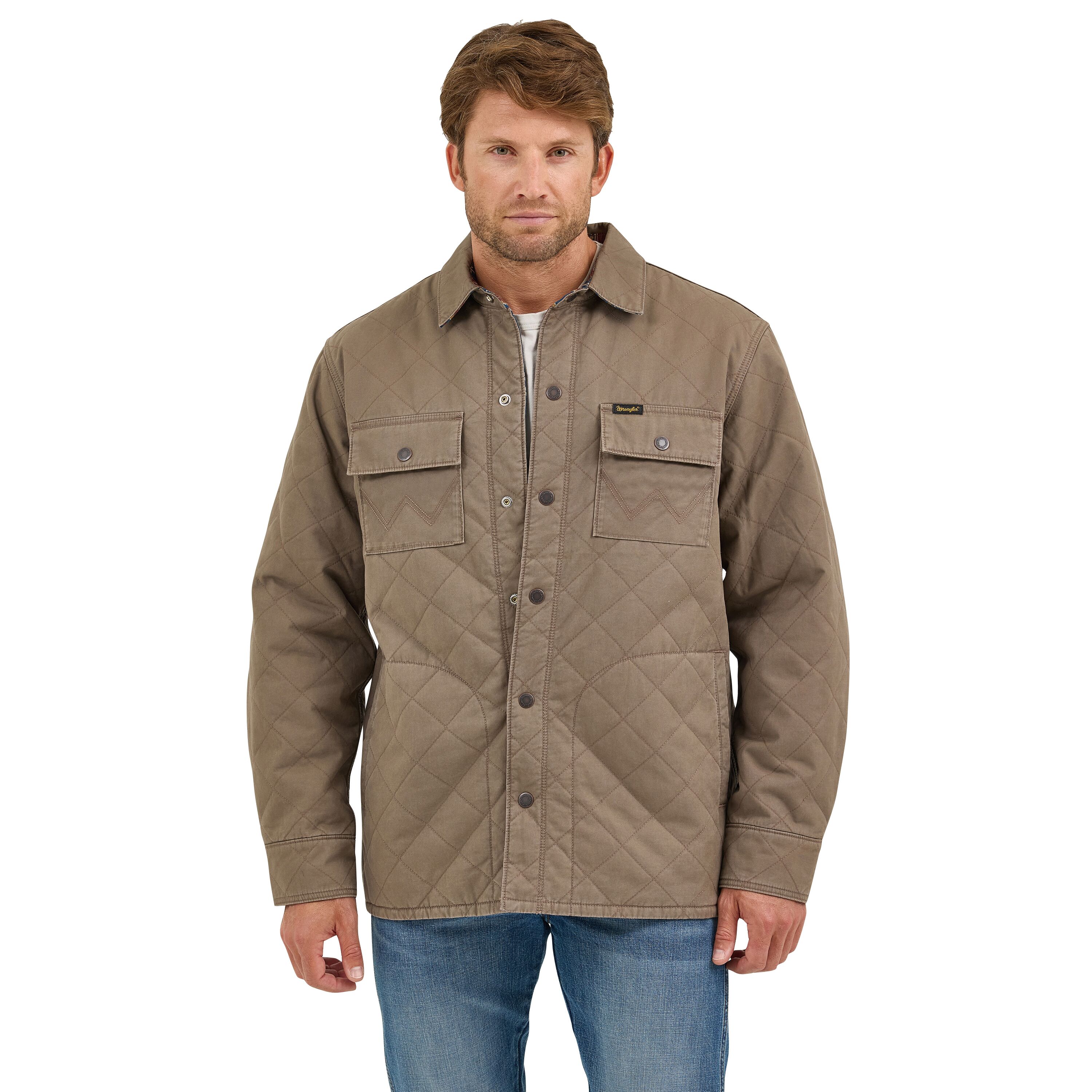 Men's Reversible Quilted Shirt Jacket