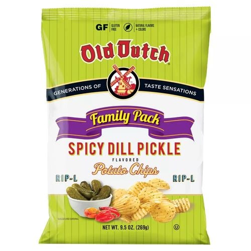 Rip-L Spicy Dill Pickle Potato Chips - 9.5 oz