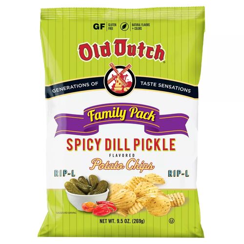 Rip-L Spicy Dill Pickle Potato Chips - 9.5 oz