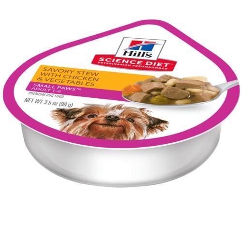 Adult Small Paws Savory Stew with Chicken and Vegetables Dog Food - 3.5 oz