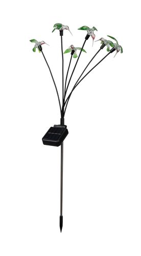 Solar Hummingbird Stick Light - 6 Lights