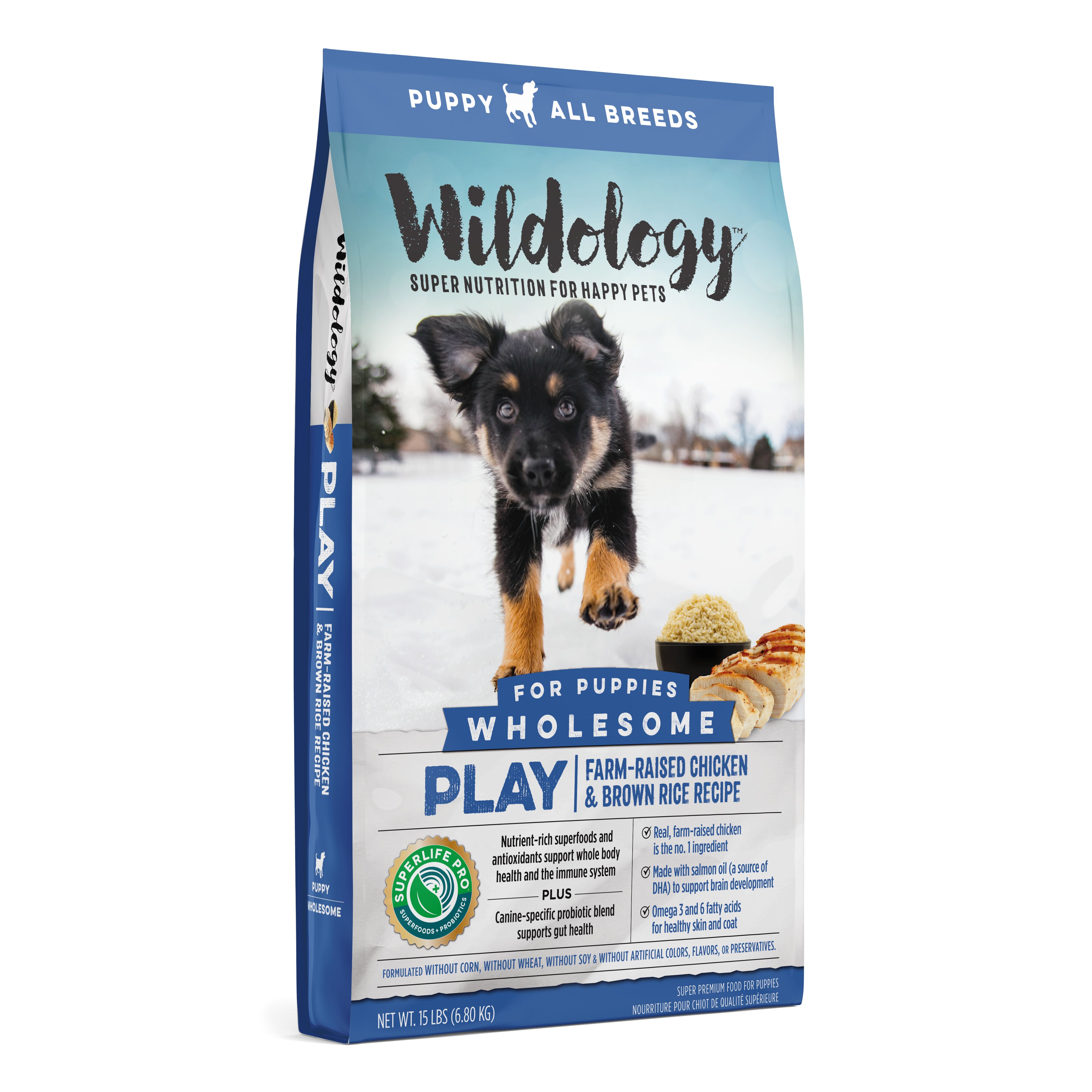 Play Farm-Raised Chicken & Brown Rice Recipe Dry Puppy Food