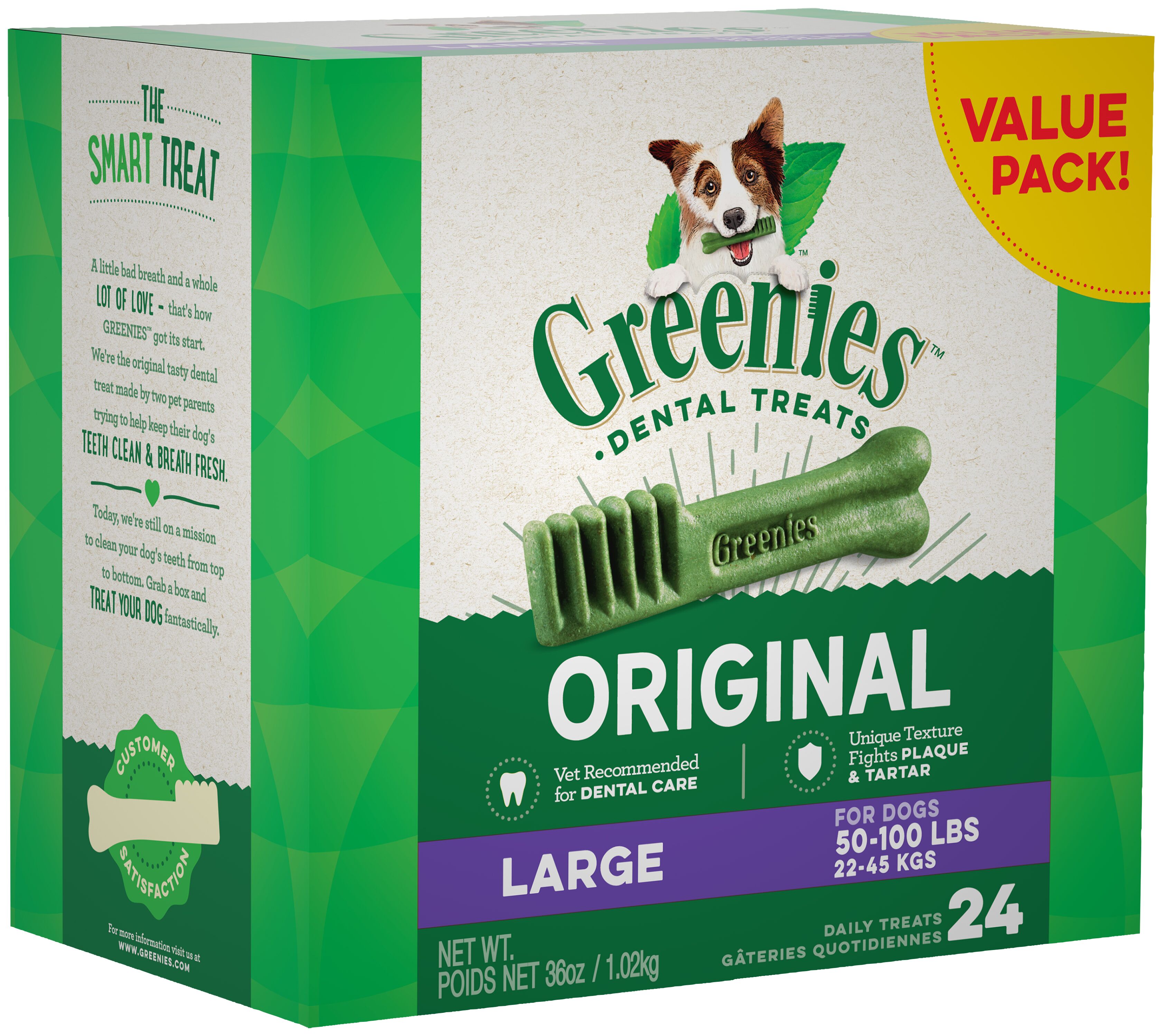 Original Flavored Large Dental Dog Treats