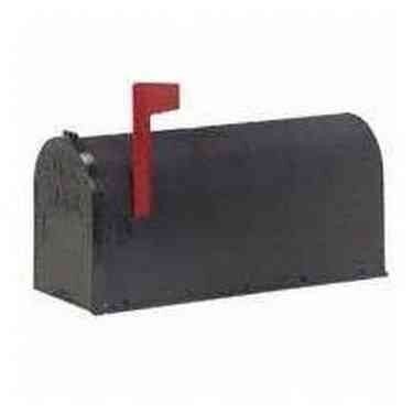 Black Propylene Mailbox