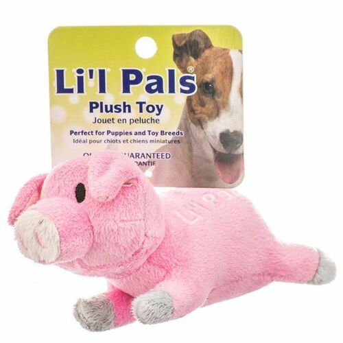 Li'L Pals Plush Pink Pig Puppy Toy