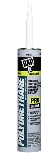 Premium Polyurethane Construction Adhesive Sealant in White - 10.1 oz