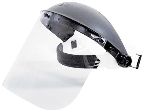 Face Shield with Ratchet Head Gear
