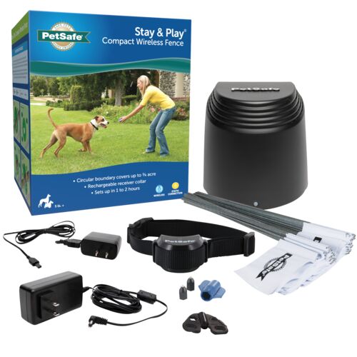 Stay & Play Compact Wireless Fence and Dog Collar